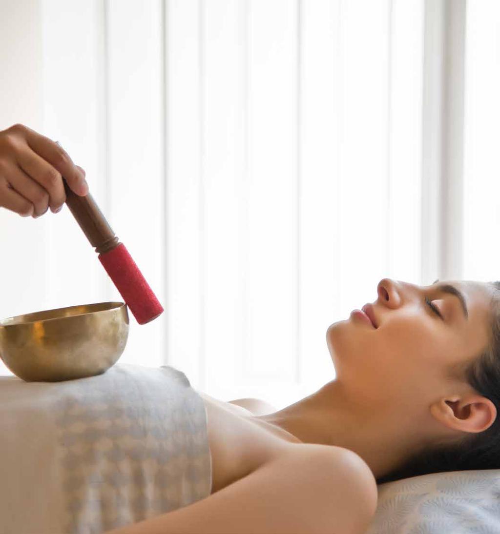 SENSORY EXPERIENCES The following treatments combine sensory experiences with massage techniques to release deeply held tensions in the body and mind, stimulate energy flow and promote holistic