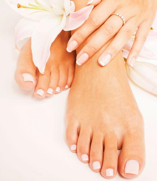 MANICURE & PEDICURE These rituals not only fulfill the purpose of beautiful hands, feet and nails, they also serve as a perfect time for