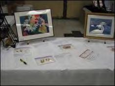 The Brevard Watercolor Society (BWS) did a fantastic job with theirs, but it involved many, many members collecting items that could be put into baskets and raffled!