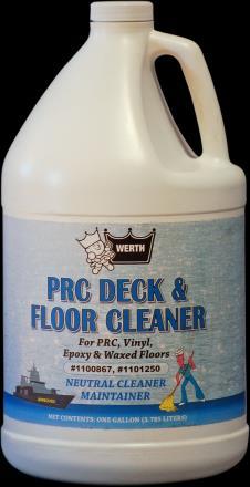 FLOOR CARE PRODUCTS PRC DECK CLEANER (Floor Cleaner) NSN: 7930-01-447-2527, BX (4 gallons) Leaves no film does not dull the