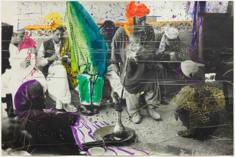 Sigmar Polke, Untitled (Quetta, Pakistan), 1974/1978, gelatin silver print with applied color
