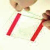 2.2.2) Glass cassette Assembly - Assemble the glass plates so that the bottom of the glass plates and the spacers are perfectly aligned.