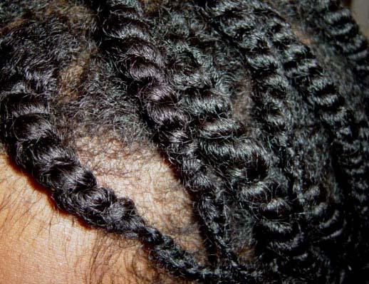 Body art quality henna will rinse out of locks, braids, and curls, and can be used over relaxed hair.