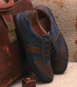 Navy/Brown Multi Navy/Brown Multi Ivan Soft leather upper Leather lining Underfoot support