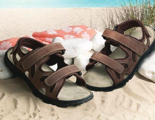 Men s Extra Wide Sandals Brown Neil Stylishly simple A great tough sandal, with a lightweight and soft construction that gives you a sporty look, with a great fit for extra wide, active feet.