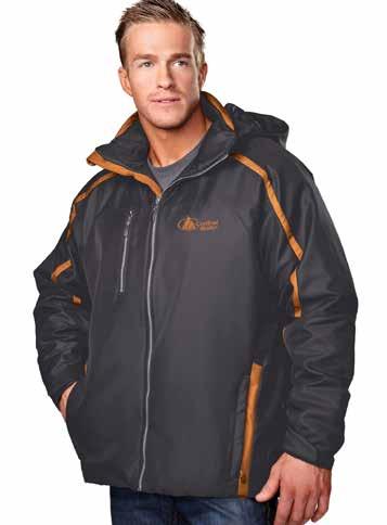 A soft thermo-conductive inner layer absorbs and retains your body heat while a water resistant outer layer