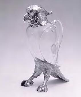 4. Cockatoo claret jug, crest down, 1881.