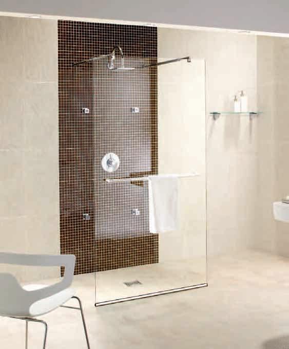 Hydr8 Walk Through Panel Step into your wet-room style shower from either side with a sophisticated, contemporary walk through panel.