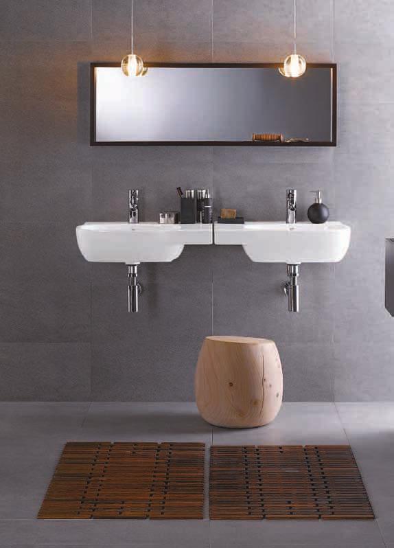 46 650mm washbasin with right hand shelf space