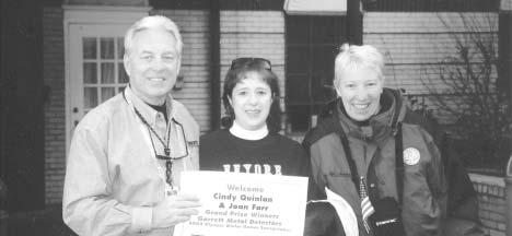 Garrett 2002 Olympic Winter Games Sweepstakes Winners Cindy Quinlan of Westminster, Colorado, was the Grand Prize Winner in Garrett's 2002 Olympic Winter Games Sweepstakes.