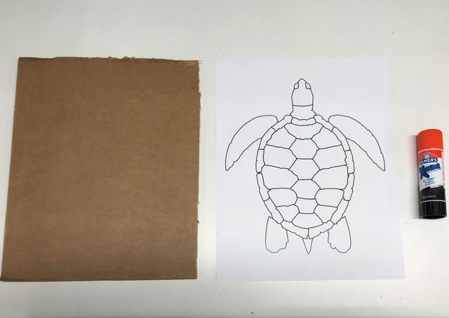 Or, use the pdf as a template, and draw your own turtle friend! https://adafru.it/bul https://adafru.it/bul Find a piece of scrap cardboard roughly the same size as your turtle.