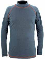 Size: S - 3XL CE: EN ISO 11612 IEC 61482-2 OrderNo: 331191 Flame-resistant underwear Sweater with crew neck Sweater with crew