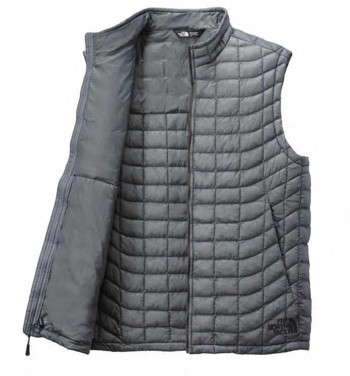 NEW THERMOBALL TREKKER VESTS Streamlined ThermoBall powered by PrimaLoft baffles are contoured to fit your body and maintain core warmth during winter excursions in cold, wet weather.