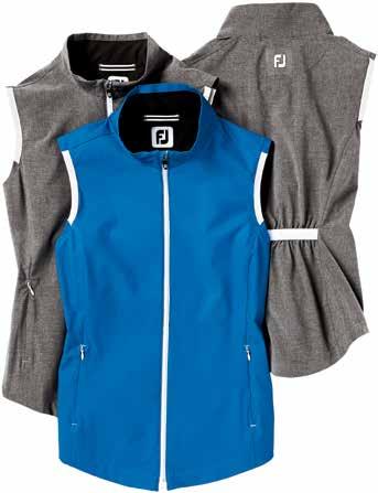 mist or light rain Full-Zip Construction for easy on/off as conditions change 4-Way Stretch