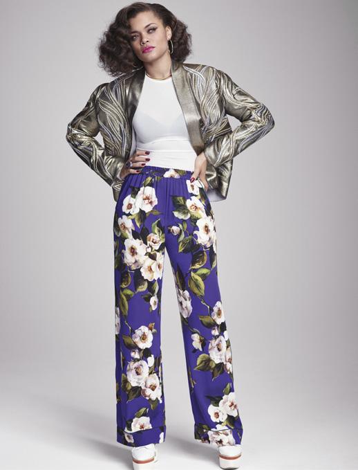 Don t be afraid to defy genres. A potent mix of old-school femininity and fierce, flashy cool will take you straight to the top. BCBG Max Azria embroidered metallic polyester-blend jacquard jacket.
