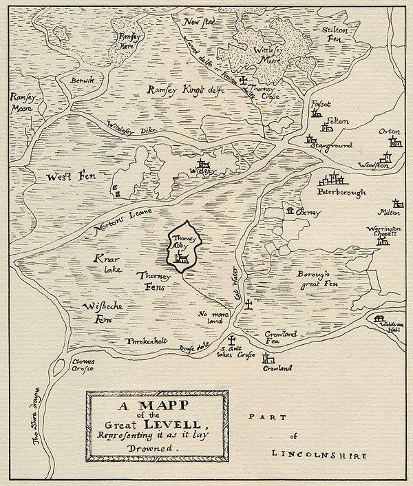 Figure 4: 17 th century map of Thorney Island (cop