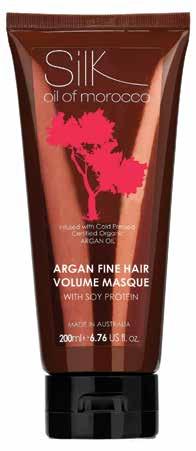 ARGAN FINE HAIR VOLUME MASQUE ENHANCE MANAGEABILITY CREATES VOLUME APPLY TO TOWEL DRIED HAIR Silk Oil of Morocco s Argan Fine Hair
