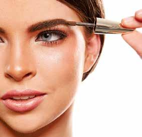 Apply Fibre Brow Enhancer starting from the inner brow moving up towards the brow arch.