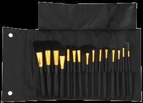 ARGAN COSMETIC TOOLS COMPLETE 15 PIECE BRUSH SET *Comes complete with pouch Silk Oil of Morocco s Vegan Complete 15 Piece Brush Set is the ultimate professional brush collection incorporating fifteen