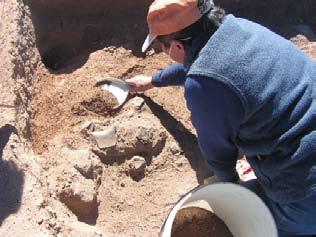 Two years later in October 2006, full-scale excavations focusing primarily on the prehistoric component of the site followed archaeological testing.