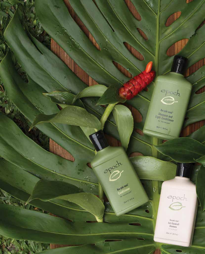 HAIR AVA PUHI MONI SHAMPOO AND CONDITIONER For generations, Polynesians have squeezed nectar from the ava puhi bulb directly onto their hair to cleanse and condition it.