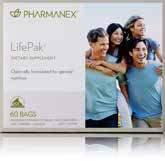 LifePak provides a comprehensive array of antioxidants, vitamins and minerals typically lacking in the average adult diet.