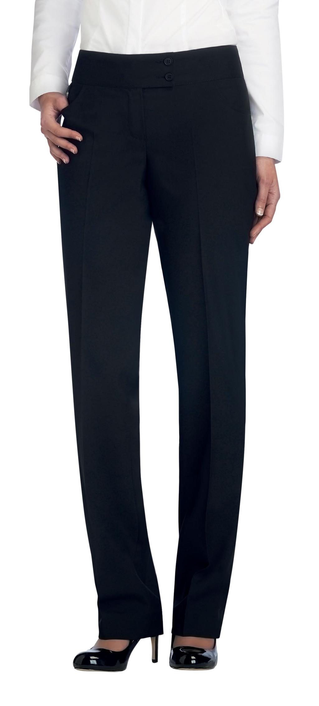 MAIDAVALE TROUSER Modern, narrow parallel leg with a plain front.