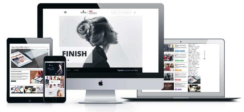 eacademy, the digital evolution in hairdresser training designed to meet all your educational needs wherever whenever.