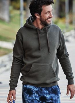 5430 Tee Jays 5430 Hooded Sweatshirt 310g/m², 70% ring-spun combed cotton, 30%, double dyed extra fine and soft surface, Lycra in all ribs for high stability, 3-layer