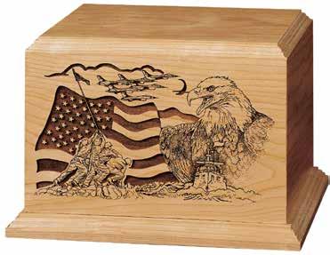 American Available in Cherry or Oak 7.75 x 10 x 6.