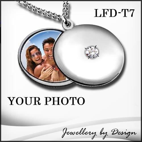 Send us a picture and we'll add it to a beautiful locket