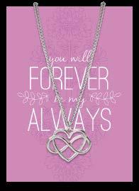 TODAY I CHOOSE TO GIVE AND RECEIVE Love FOREVER & ALWAYS This silver necklace