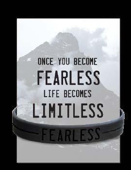 word fearless recessed into it. LBB009 $2.
