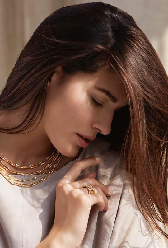 MARRAKECH Carefully hand-hammered and twisted, these 18kt golden coils are intertwined to create sensual and uniquely modern jewelry.