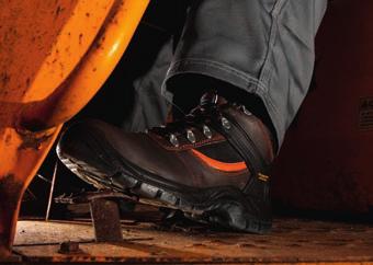 The toecap protects the wearer s toes against risk of injury from falling objects and crushing when worn in work environments where