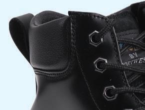 outsole, steel toecap and padded collar.