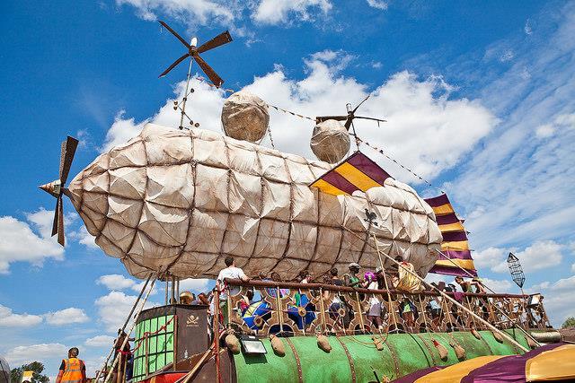 The Secret Garden Party Since 2008, as Pirate Technics, Shipshape Arts have constructed the sculptural