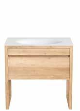 CUADRO Standing structure, 1 drawer TGO-058124 90 x 55 x 89 cm Solid surface top, 1