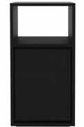 QUALITIME BLACK U-bend box black TGO-058122 24 x 24 x 11cm Wall mounted