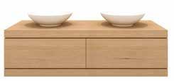 CADENCE Wall mounted base unit, 1 drawer (excl. washbasin) TGO-058020 90 x 55 x 40 cm Wall mounted base unit, 1 drawer, 1 washbasin incl.