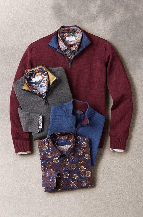 ETON Shirts $238-$298 MAERZ Sweaters $298