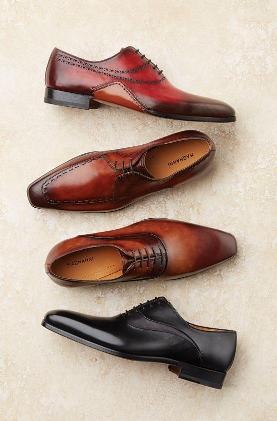 Shoe $498 MAGNANNI Top to Bottom: 20141 Red $598 21340 Cognac