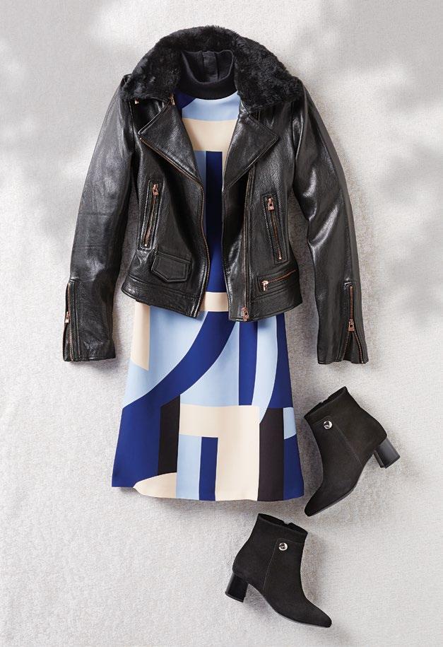 $375 MARELLA Geometric Print Dress $448 BANO eemee Leather