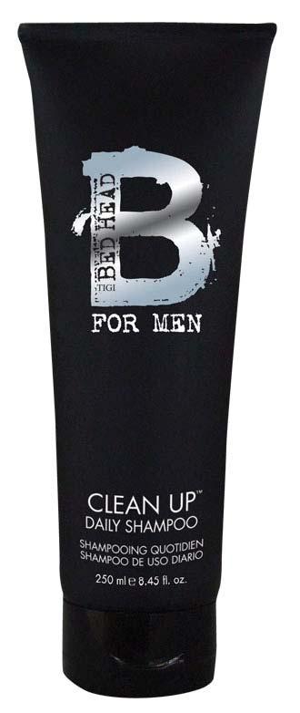 Clean Up Daily Shampoo WHO: guys with hair WHAT: cleans hair, invigorates scalp WHEN: daily WHY: sunflower seed, saw palmetto & lemongrass extracts along with menthol contribute to healthy hair