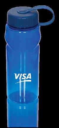 New WB6958 750 ML MS WATER BOTTLE Made of Methacrylate Styrene single wall co-polyester, this