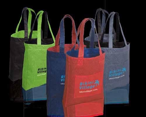 B. NW4057 NON WOVEN REVERSIBLE TOTE BAG This eco-friendly tote is not only attractive, but is extremely versatile as well.