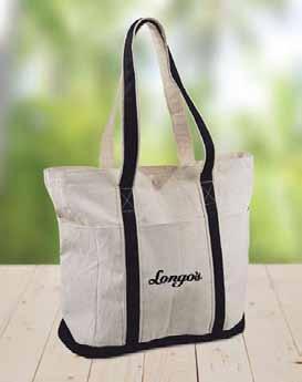 totes 39 D. E. D. E3105 HEAVY COTTON TOTE BAG Made of heavy 18 ounce cotton canvas, this tote is the perfect travel bag.