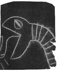 29. Original Subway Drawing Fragments (Serpent Heads)