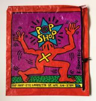 8. Pop Shop Shopping Bag Pop Shop, NY circa 1987 An oversize plastic Pop Shop shopping bag with braided