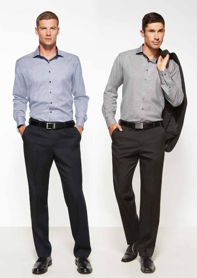 S267ML Blue Mens Edge Long Sleeve Shirt Size S - 5XL Colour Black, Blue 70112 Black Mens Flat Front Pant Size 77R -